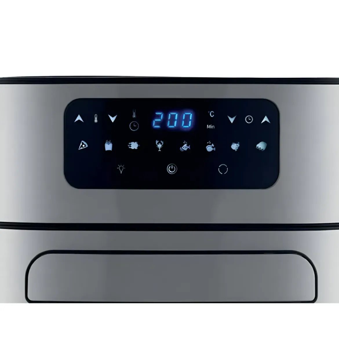 Friggitrice ad Aria DCG 10L 1700W Nero Display Touch con Accessori
