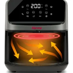 Friggitrice ad Aria Girmi 1500W 4,2L Digitale Timer 60 min Grigio