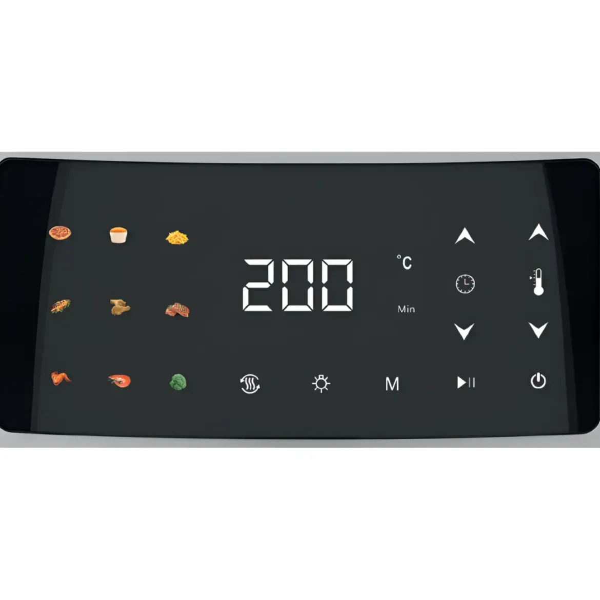 Friggitrice ad Aria 1800W 8L DCG Bianco Display Touch Antiaderente