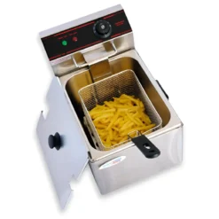 Friggitrice in Acciaio Inox Capacità 8L Professionale 2500 W Catering