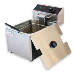 Friggitrice in Acciaio Inox Capacità 8L Professionale 2500 W Catering