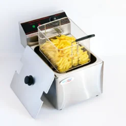 Friggitrice in Acciaio Inox Capacità 8L Professionale 2500 W Catering