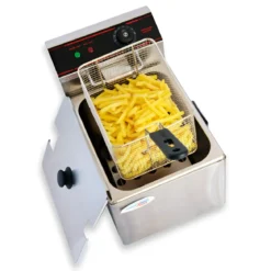 Friggitrice in Acciaio Inox Capacità 8L Professionale 2500 W Catering