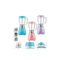Frullatore Elettrico Bicchiere 1.5 L 430 W per Frullati Frutta Lame Tritatutto