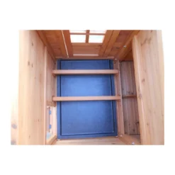 Gabbia Pollaio Casetta in Legno 5 - 8 Galline Voliera per Polli Volatili Faraone