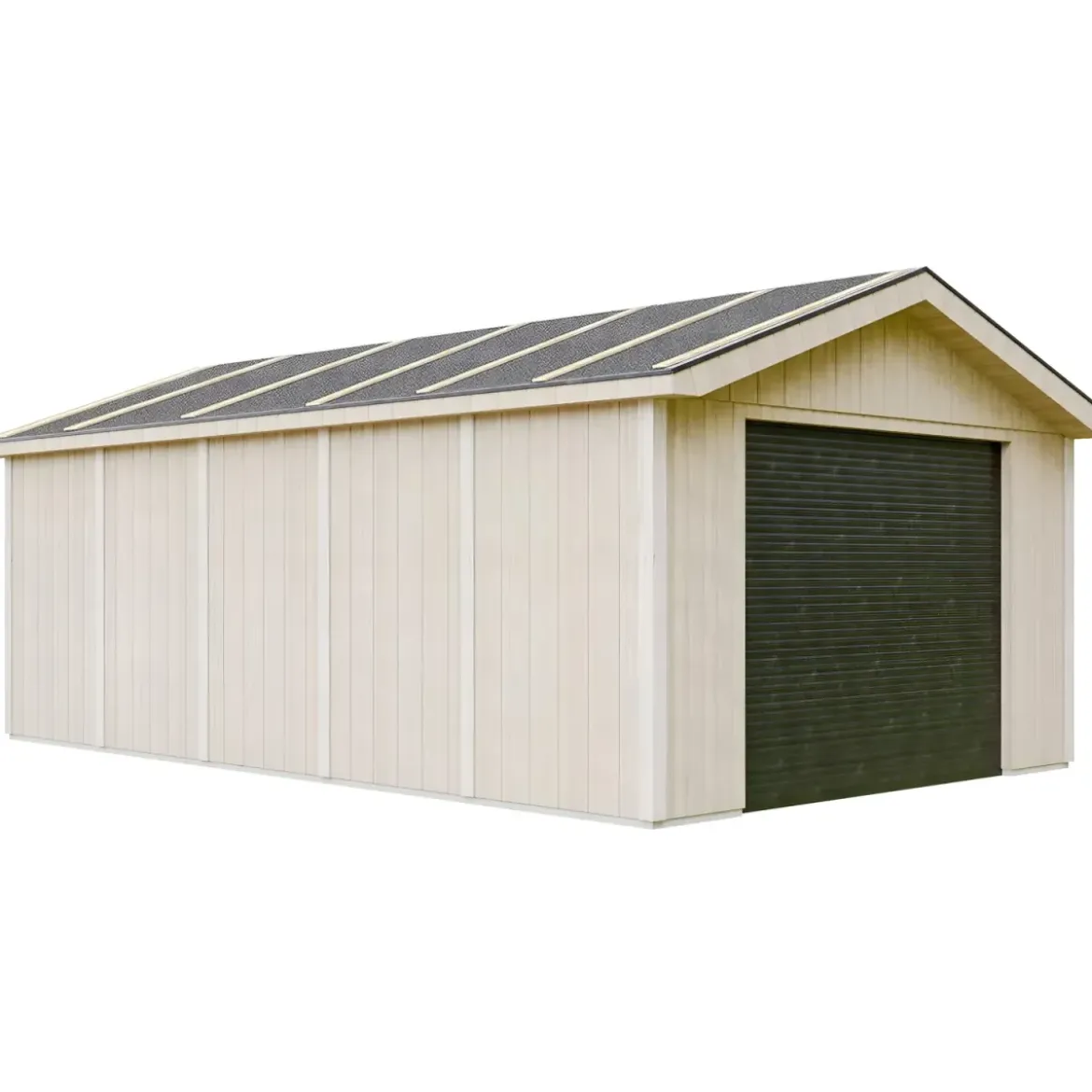 Garage in Legno 3x6 Marrone Box Auto Attrezzi Esterno 21 m2 a Pannelli