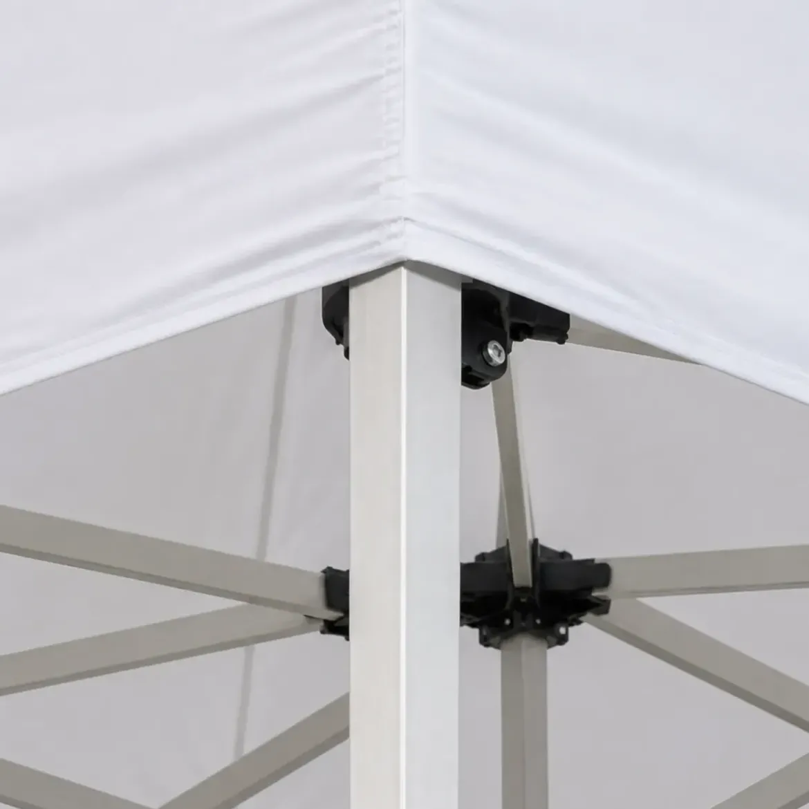 Gazebo a Fisarmonica in Alluminio 300x450 cm Bianco Impermeabile Borsa