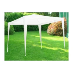 Gazebo Bianco 3x2 metri in Acciaio da Giardino