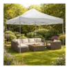 Gazebo da Giardino 3x4,5 a Fisarmonica Impermeabile Bianco con Sacca