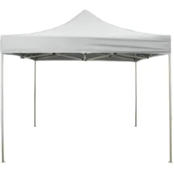 Gazebo da Giardino 3x2 a Fisarmonica Impermeabile Bianco con Sacca