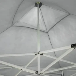Gazebo da Giardino 3x2 a Fisarmonica Impermeabile Bianco con Sacca