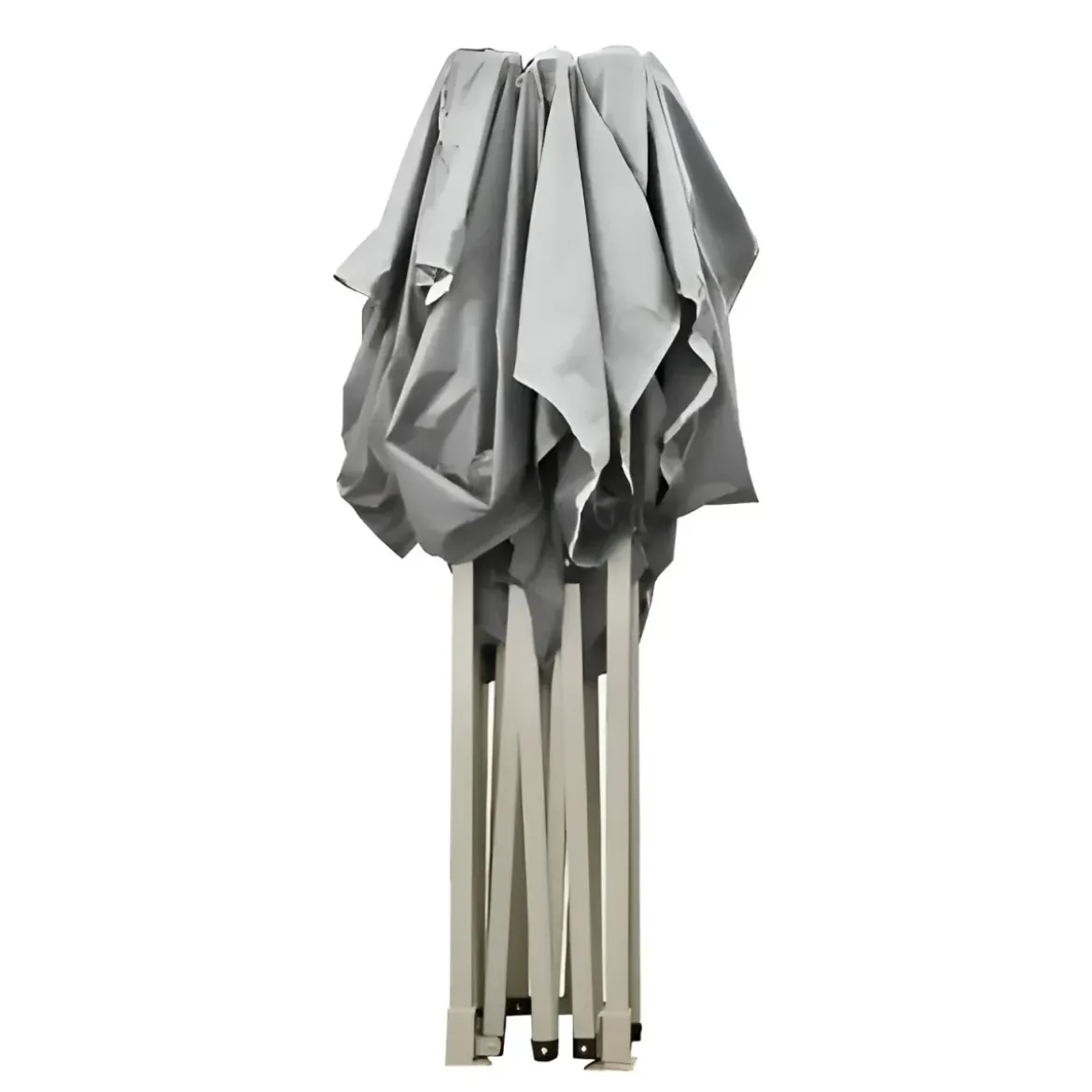Gazebo da Giardino 3x3 a Fisarmonica Impermeabile Bianco con Sacca