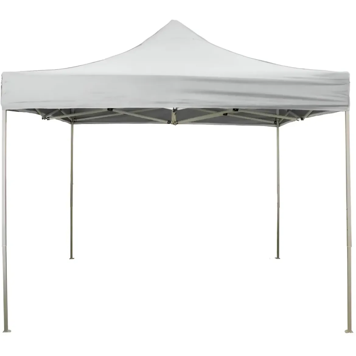 Gazebo da Giardino 3x3 a Fisarmonica Impermeabile Bianco con Sacca