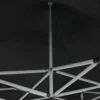 Gazebo da Giardino 3x3 a Fisarmonica Impermeabile Nero con Sacca