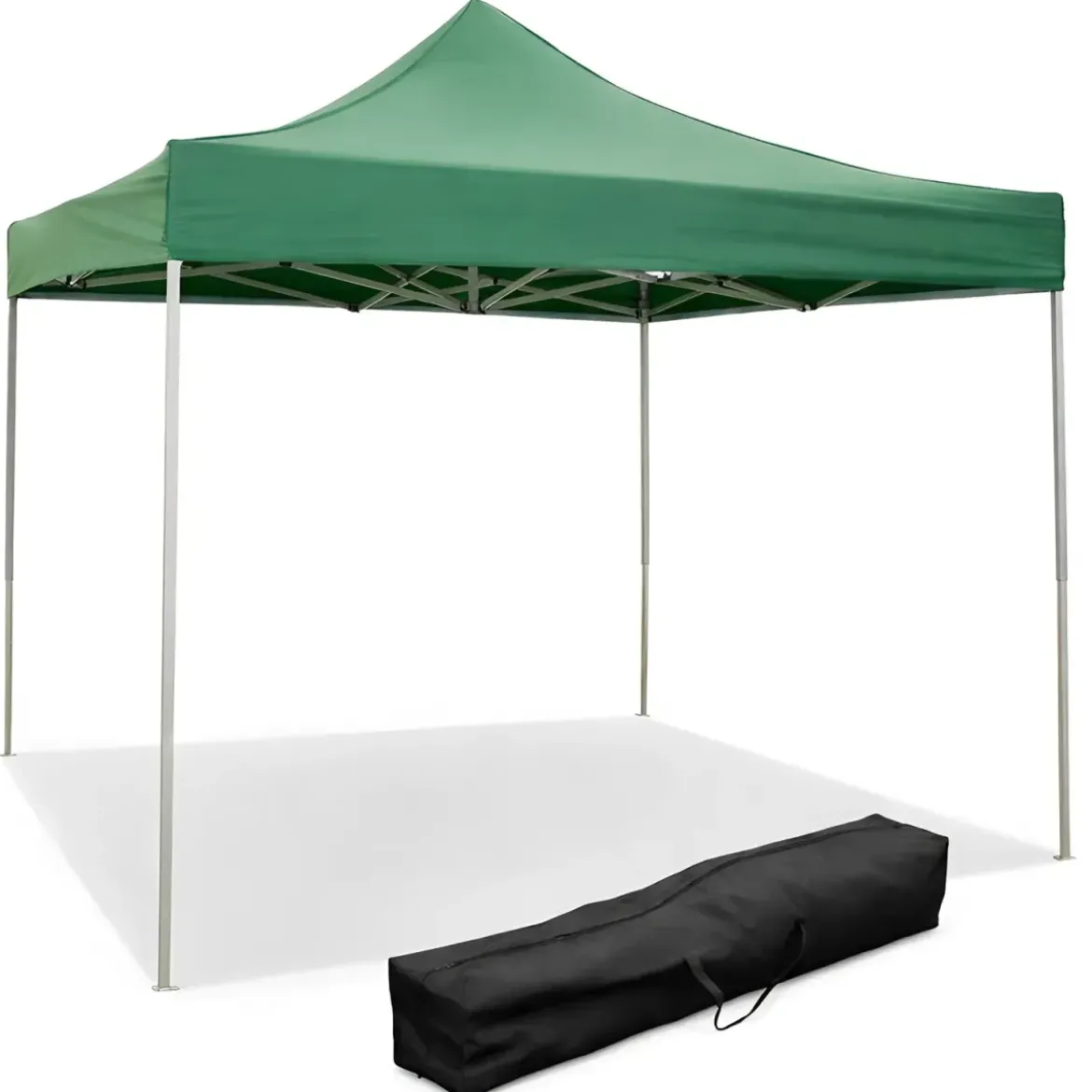Gazebo da Giardino 3x3 a Fisarmonica Impermeabile Verde con Sacca