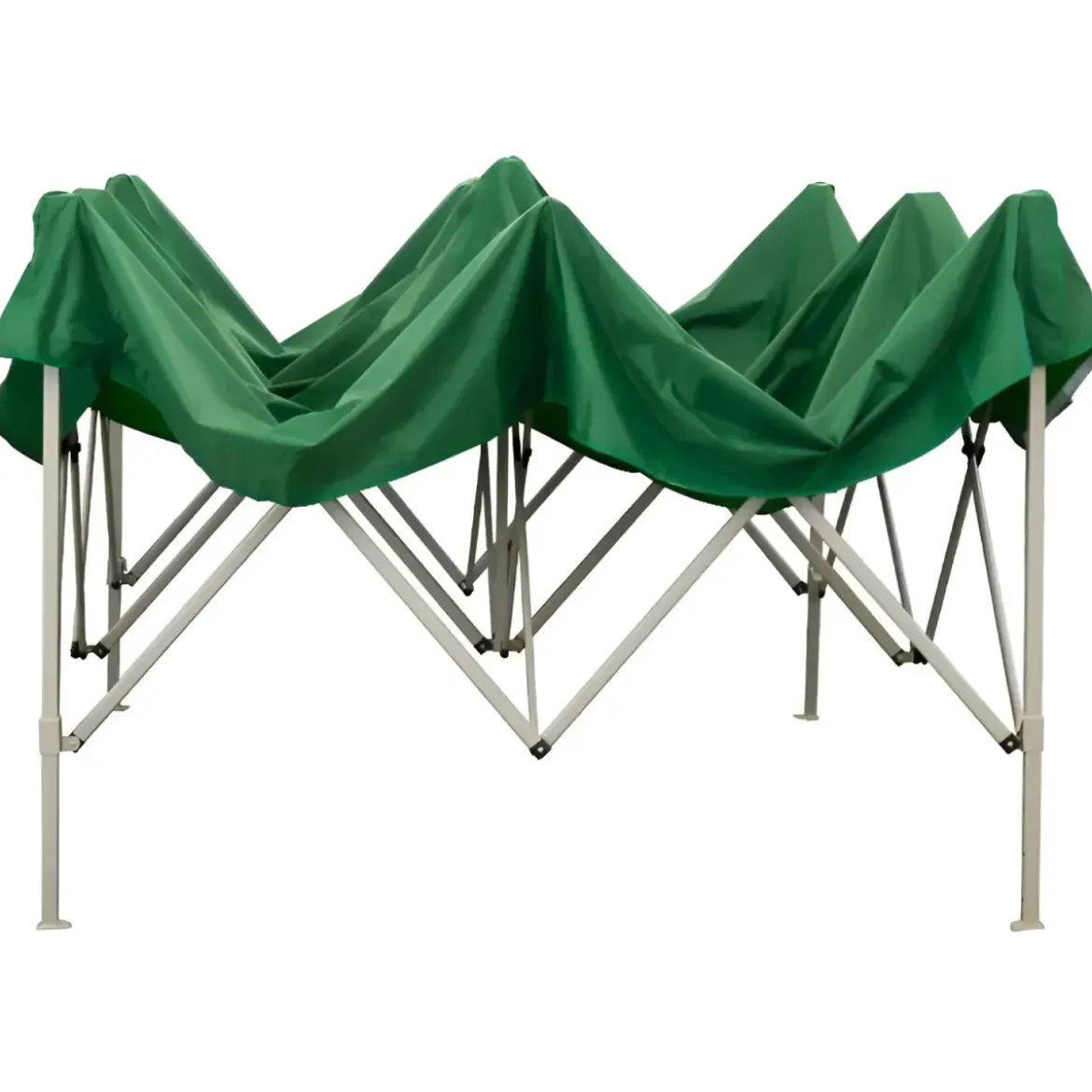 Gazebo da Giardino 3x3 a Fisarmonica Impermeabile Verde con Sacca