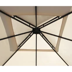 Gazebo da Giardino 3x3 Avorio e Antracite Resistente Elegante