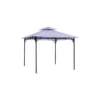 Gazebo Ferro 3x3 Esterno in Ferro Ombreggiante Antivento Bianco Pergola Terrazzo