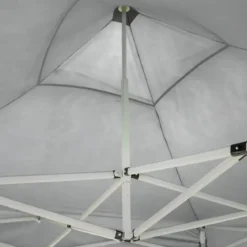 Gazebo 3x6 Chiusura Fisarmonica Impermeabile Bianco Altezza Regolabile