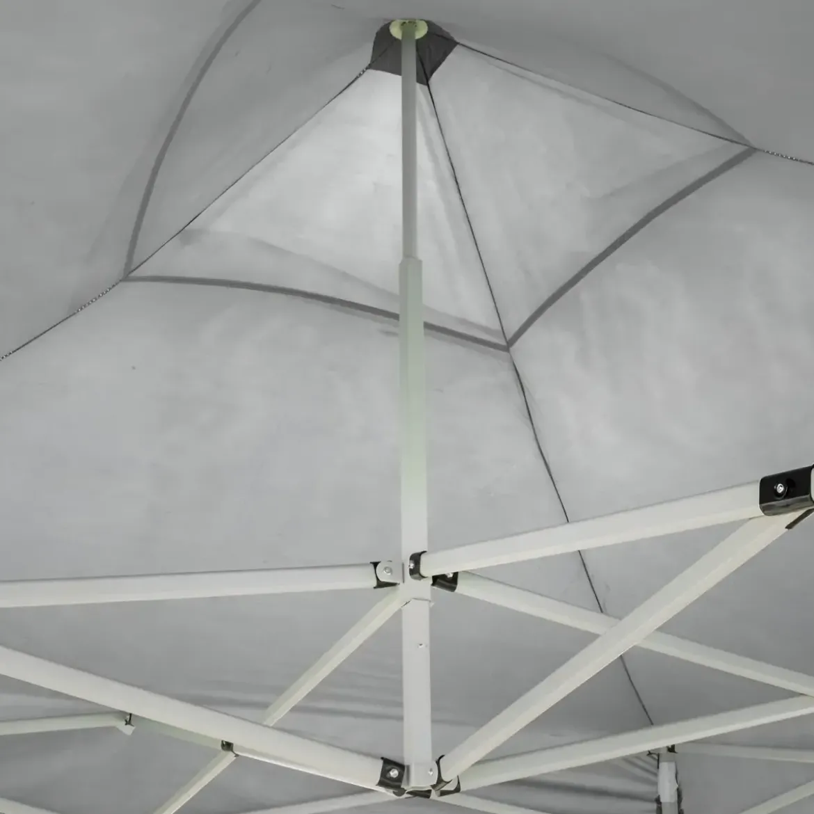 Gazebo 3x6 Chiusura Fisarmonica Impermeabile Bianco Altezza Regolabile