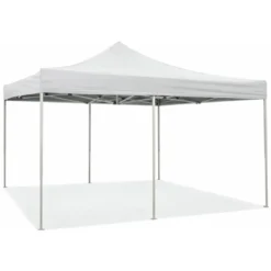 Gazebo 3x6 Chiusura Fisarmonica Impermeabile Bianco Altezza Regolabile