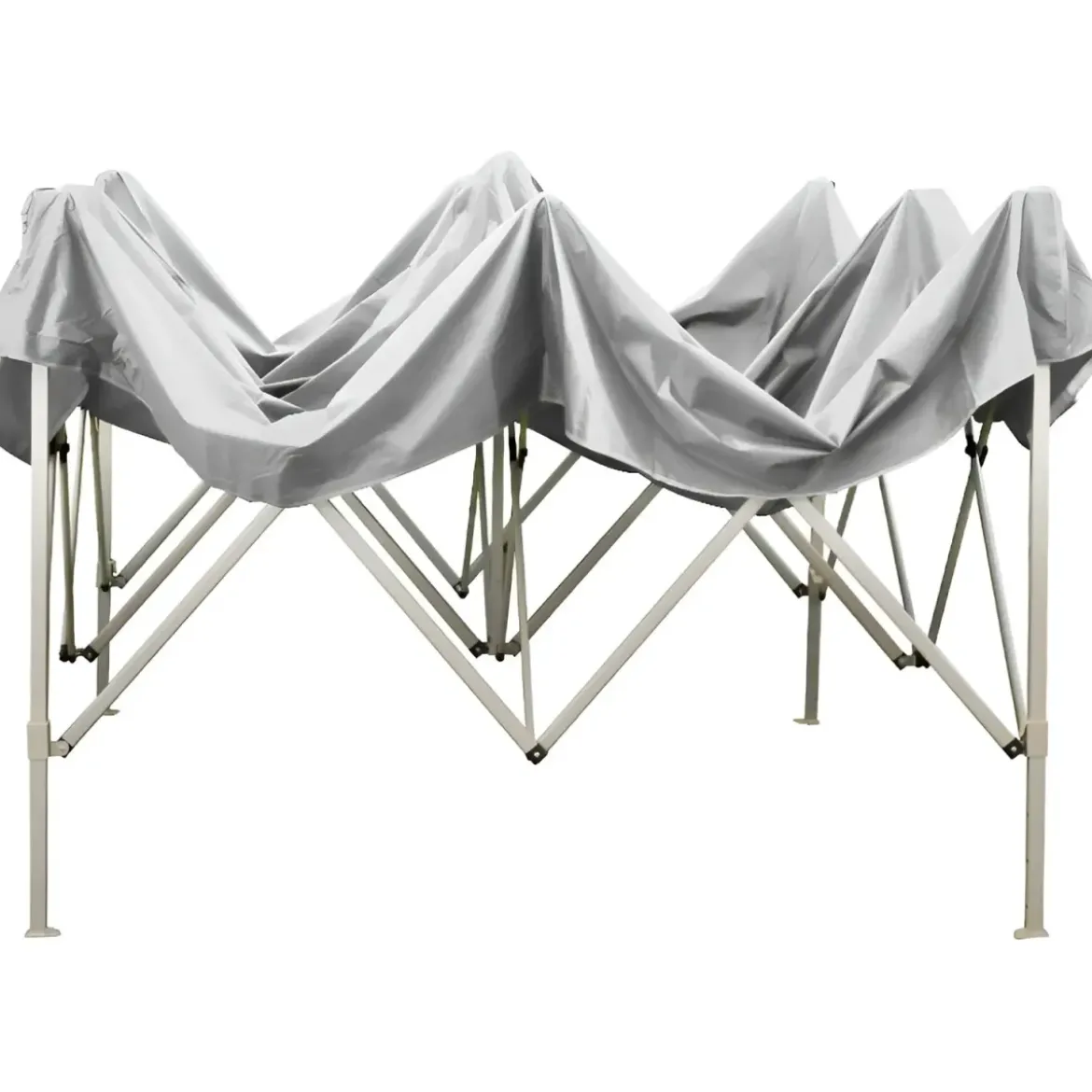 Gazebo 3x6 Chiusura Fisarmonica Impermeabile Bianco Altezza Regolabile