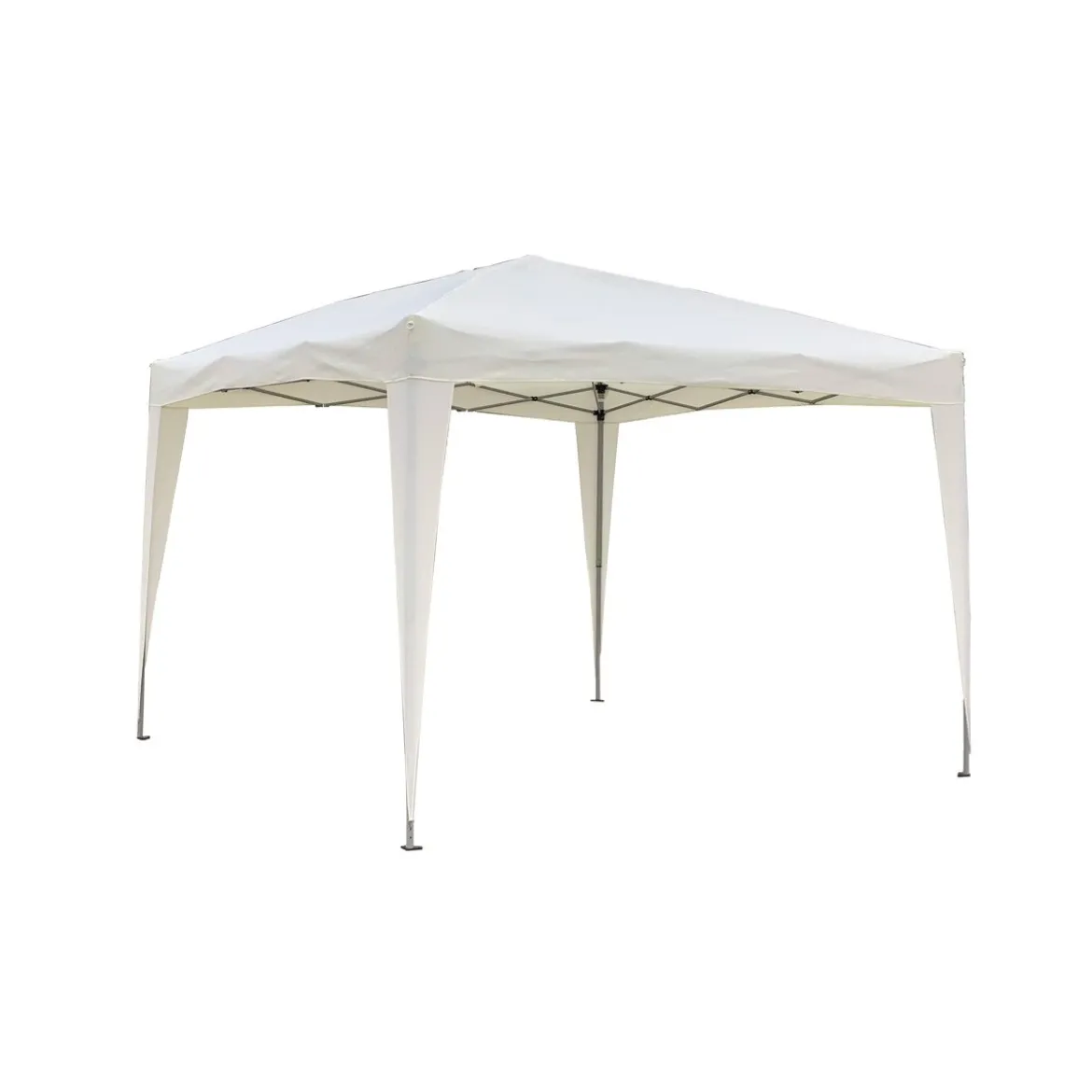 Gazebo 3x3 Ecru a Fisarmonica Impermeabile Richiudibile Portatile Pieghevole