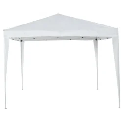 Gazebo 3x2 mt Pieghevole Bianco da Giardino Richiudibile con Borsa