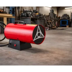 Generatore Aria Calda 50kW Ventilazione Elettrica 230V GPL Rosso