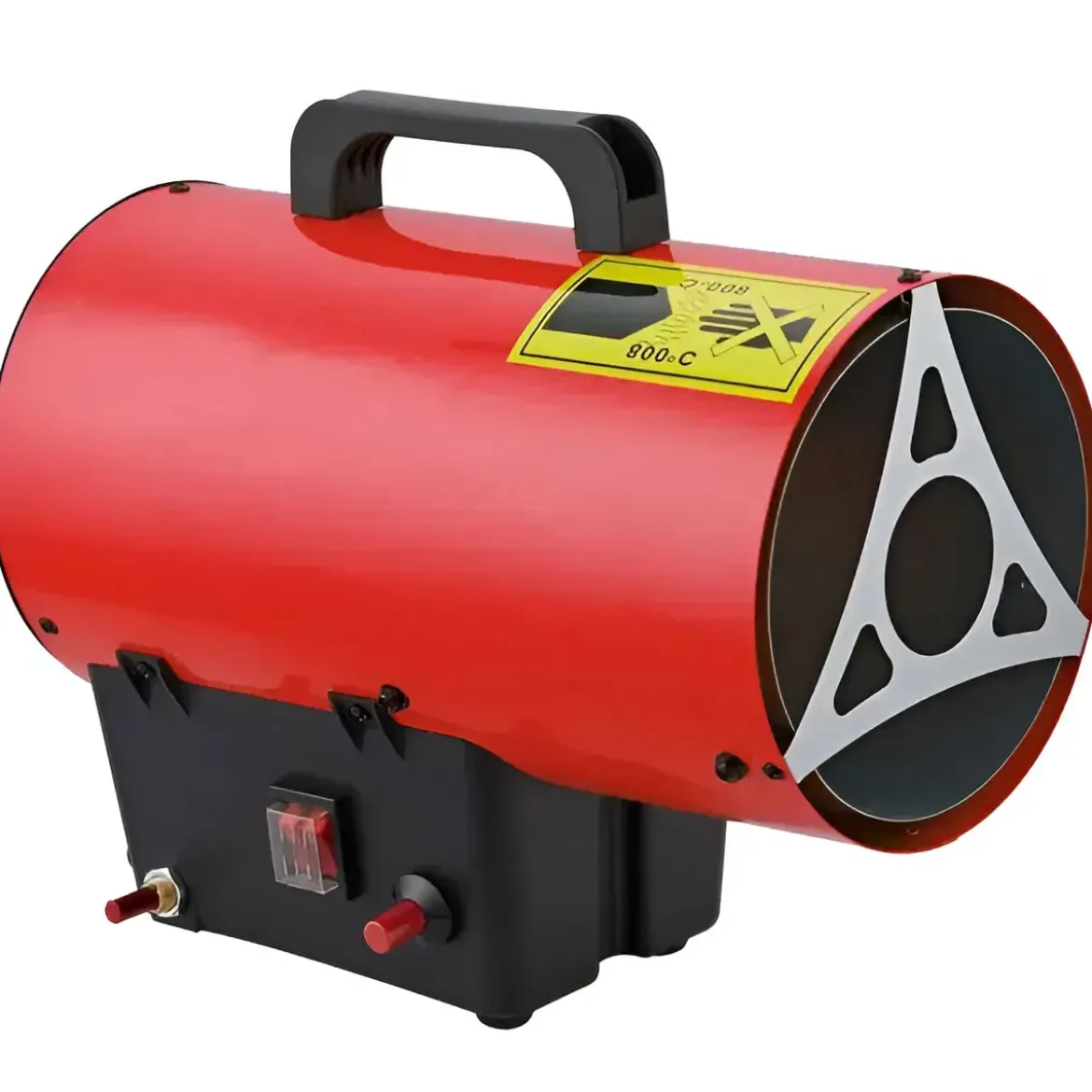Generatore Aria Calda 10kW Ventilazione Elettrica 230V GPL Rosso