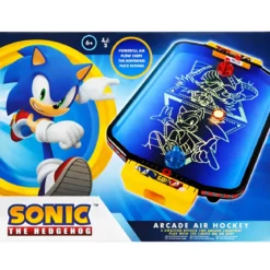 Gioco Air Hockey Arcade da Tavolo per Bambini Sonic Elettronico LED