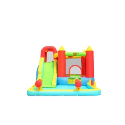 Gioco Castello Gonfiabile Acquatico per Bambini Con Blaster