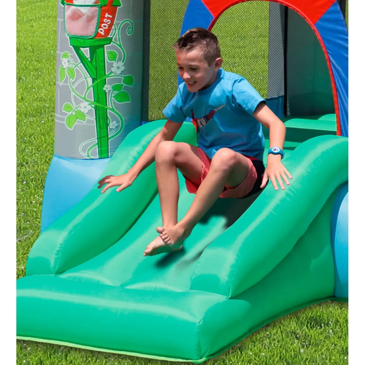Gioco Castello Gonfiabile per Bambini Con Scivolo e Palline