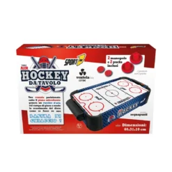 Gioco da Tavolo Air Hockey con Ventola a Batteria 2 Dischi