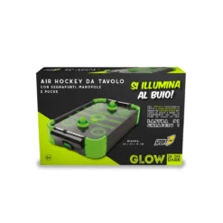 Gioco da Tavolo Air Hockey con Ventola Luminoso 2 Dischi