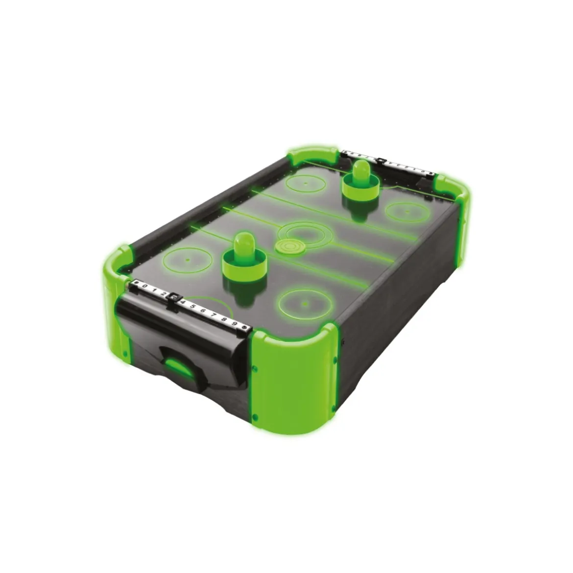 Gioco da Tavolo Air Hockey con Ventola Luminoso 2 Dischi