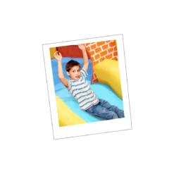 Gioco Gonfiabile Castello Saltarello Scivolo per Bambini Pompa Motore Gigante