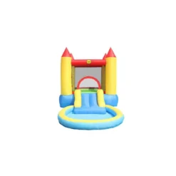 Gioco Gonfiabile per Bambini Castello Parco Acquatici Scivolo Saltarello Pompa