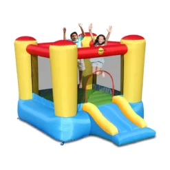 Gioco Gonfiabile per Bambini Salterello con Scivolo Castello Gonfiatore Aria