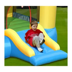 Gioco Gonfiabile per Bambini Salterello con Scivolo Castello Gonfiatore Aria