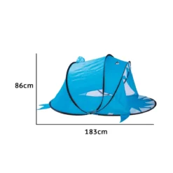 Gioco Tenda Pop Up Igloo Squalo Casetta per Bambini Bimbi da Interno Giardino