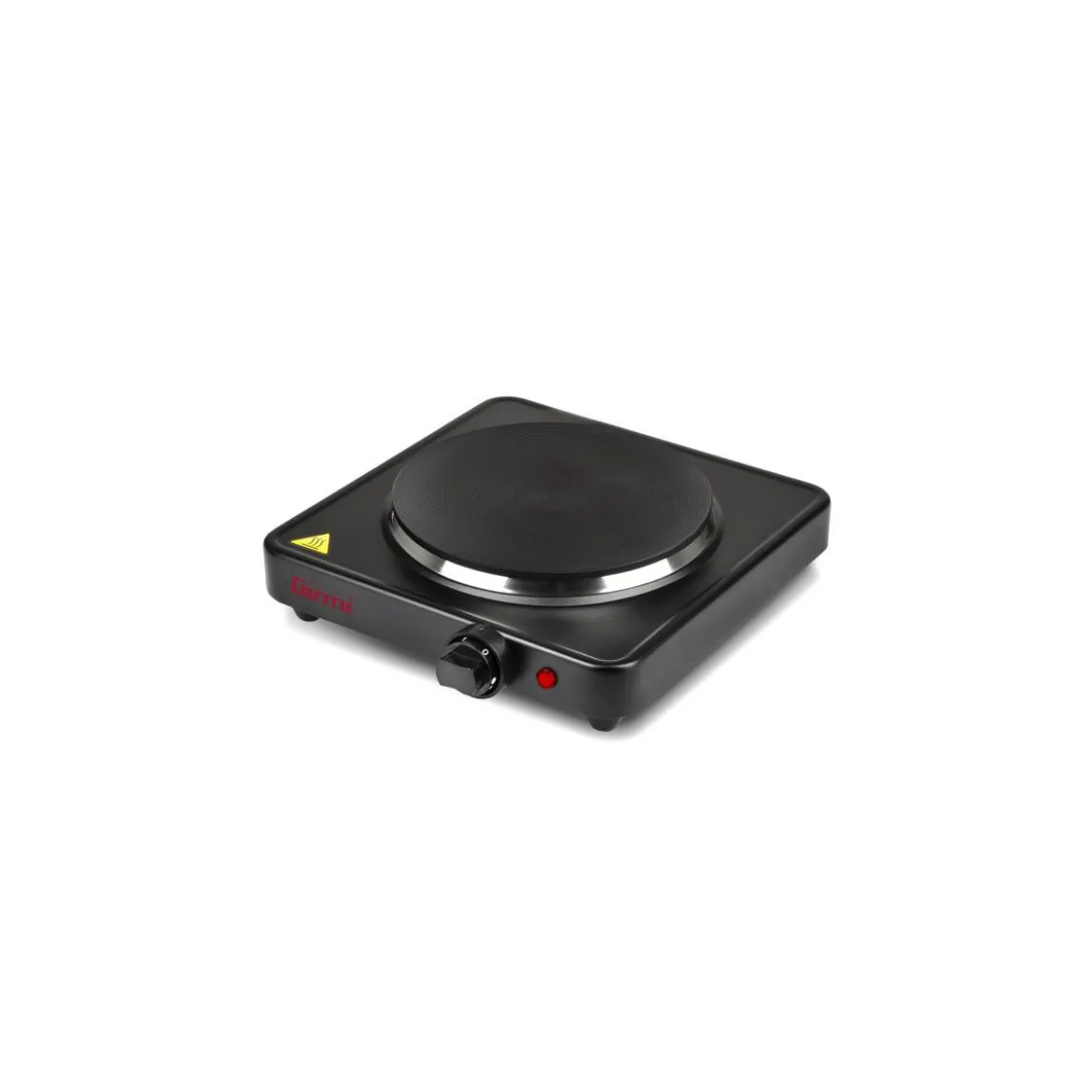 Girmi Fornello Elettrico con 1 piastra in Ghisa 1500w Nero