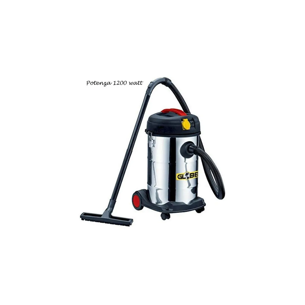 Globex Bidone Aspiratutto Soffiatore 1200w Aspira Polvere Liquidi Solidi Cenere