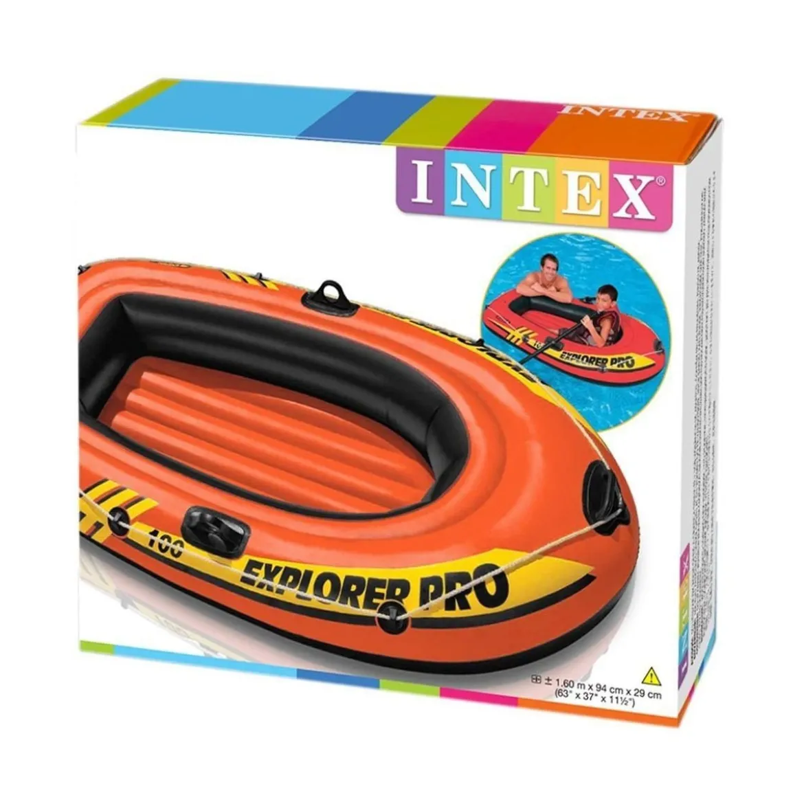 Gommone Explorer Pro per Bambini 1 Persona Canotto Gonfiabile da Mare Piscina