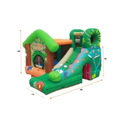 Gonfiabile per Bambini con Scivolo Motore Elettrico Saltarello Castello
