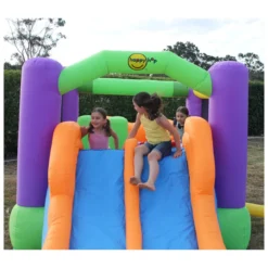 Gonfiabile Percorso ad Ostacoli con Scivolo 560 x 255 x 190 cm