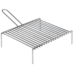 Graticola 30x30 per Barbecue Camino Caminetto Griglia Cottura In Acciaio Cromato