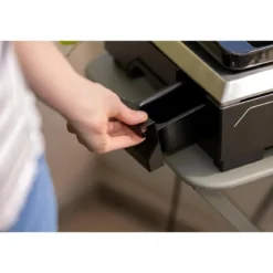 Griglia Elettrica 2500W Piastra Ghisa da Tavolo con Copertura Esterno