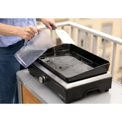 Griglia Elettrica 2500W Piastra Ghisa da Tavolo con Copertura Esterno