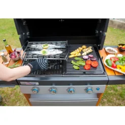 Guanto per Barbecue Campignaz 5 Dita Nero Protezione Calore 250°C